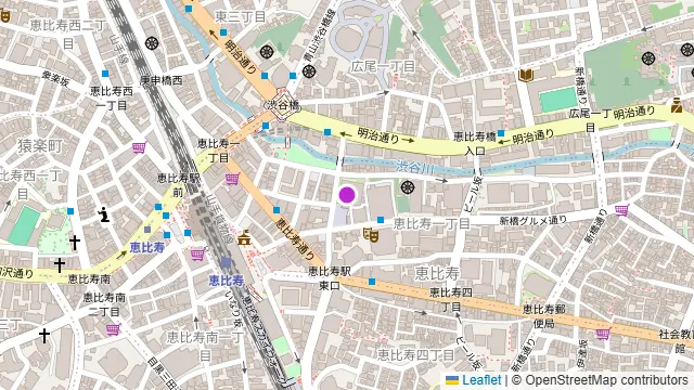 STUDIO VIZZ EBISUの周辺地図