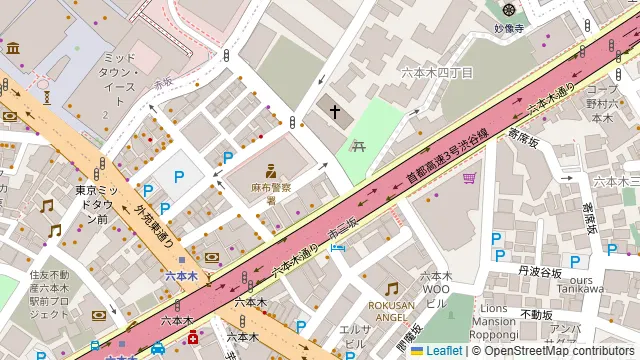 リノスぺキッチン六本木俳優座の周辺地図