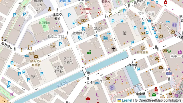 グレースバリ横浜西口店の周辺地図