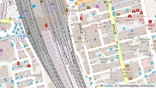 バグース 大宮店(BAGUS Omiya)の周辺地図