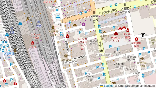 個室隠れ家 蔵重 大宮本店の周辺地図