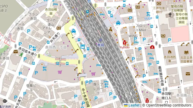 備品使い放題バー施設の周辺地図