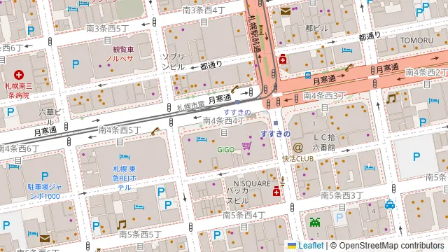 北海料理 古艪帆来(コロポックル)の周辺地図