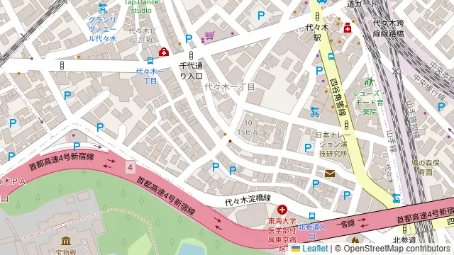 代々木parabola（パラボラ）の周辺地図