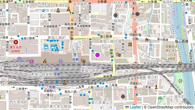 ビュッフェ ラジョウ(京都センチュリーホテル)の周辺地図