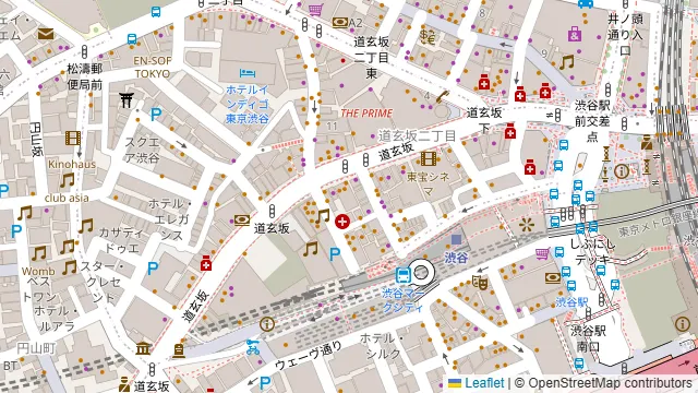 渋谷ピカリエリゾート本店の周辺地図