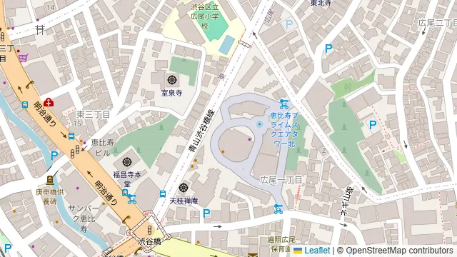 アレヴェリー テラス エビスの周辺地図