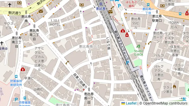 上越やすだ 恵比寿店の周辺地図