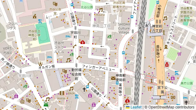 クラブキャメロットの周辺地図