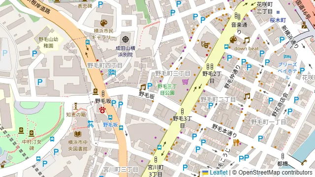 パーティールーム LIVROS 横浜桜木町の周辺地図