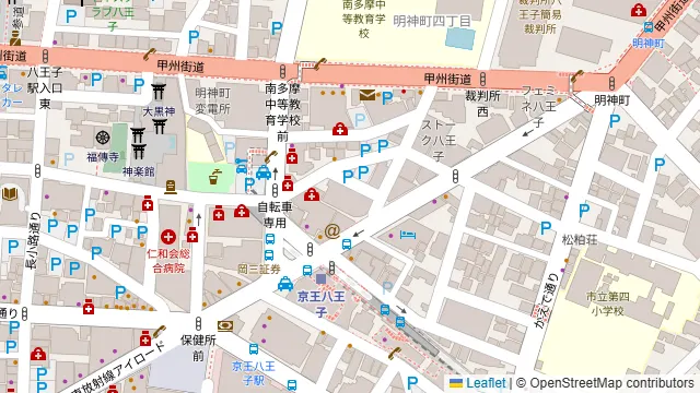 モータウン バグダッドカフェ 八王子の周辺地図