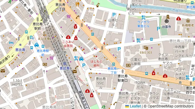 個室居酒屋 四季や 恵比寿店の周辺地図