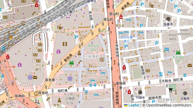 BeeRUSH キタ店の周辺地図