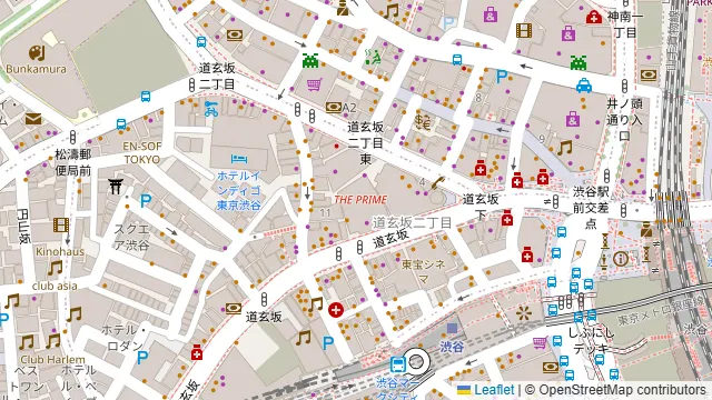 バグース 道玄坂店の周辺地図