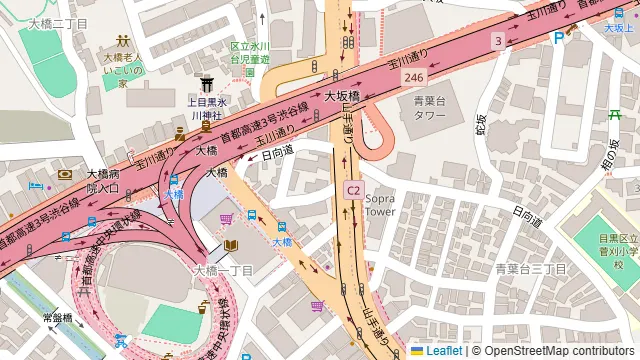 mamaco池尻大橋の周辺地図