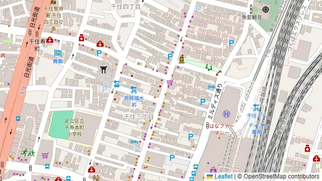 Italian Dining Vittoria 北千住店の周辺地図