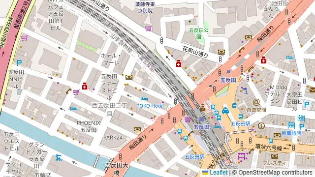 大衆餃子酒場 もりみん 五反田の周辺地図