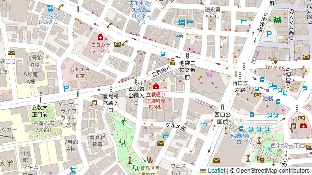 四季宴 池袋本店の周辺地図