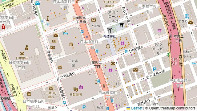 ビストロ石川亭 COREDO室町店の周辺地図