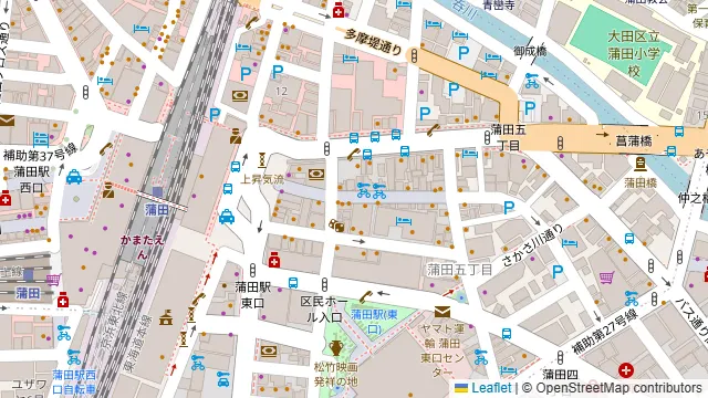 個室居酒屋 ワッサイ酒場 蒲田店の周辺地図