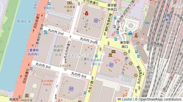 GASTRO-PUB COOPERS 丸の内二丁目店の周辺地図