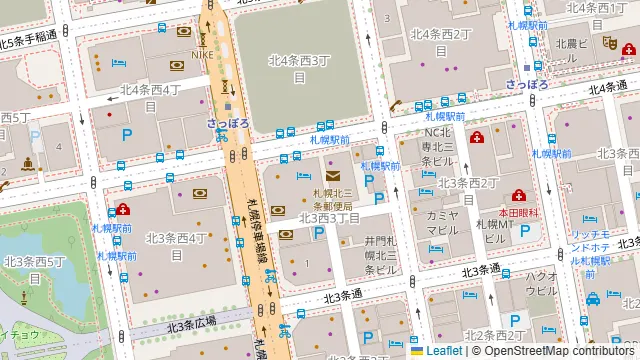 TKP札幌カンファレンスセンター北3条の周辺地図