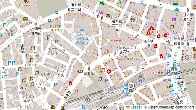 全席個室 炭火焼き鳥 もつ鍋 鳥ごころ 渋谷本店の周辺地図