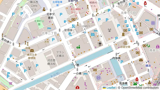 プルメリアカフェ 横浜店の周辺地図