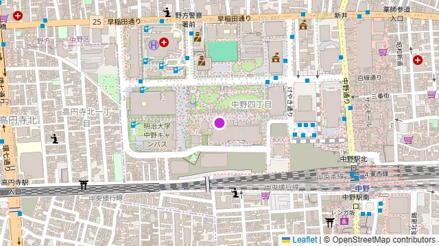 隠れ家キッチンGARRET中野の周辺地図