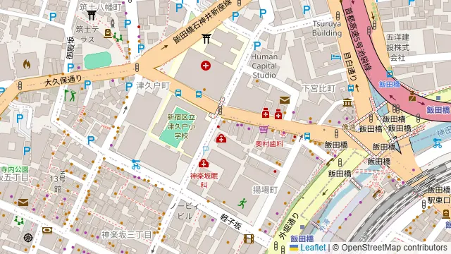 TIME SHARING 飯田橋 第二東文堂ビル 7Fの周辺地図
