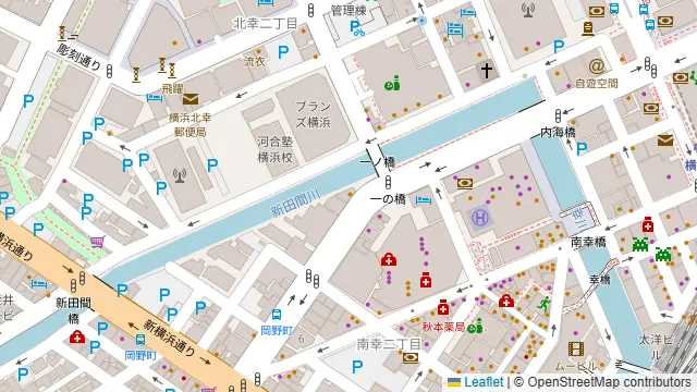 シェアスぺBali横浜の周辺地図