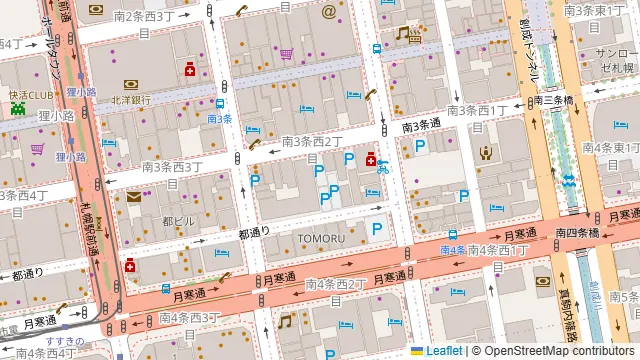 札幌コンファレンスホールの周辺地図