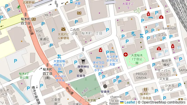 高ようじ 大宮の周辺地図