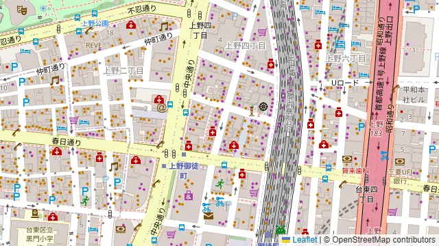 肉と酒 アメ横酒場の周辺地図