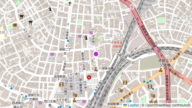 Raumスペース ベル池袋の周辺地図