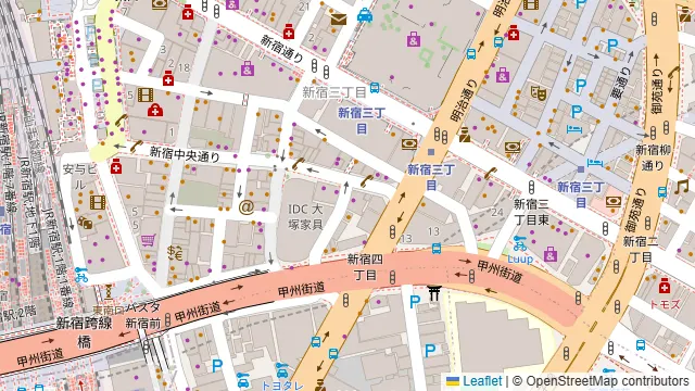 CRAFT GRILL(クラフトグリル)新宿店の周辺地図