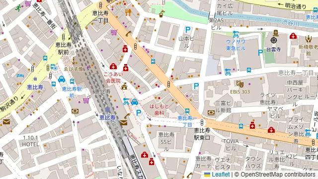 九州蔵 恵比寿店の周辺地図