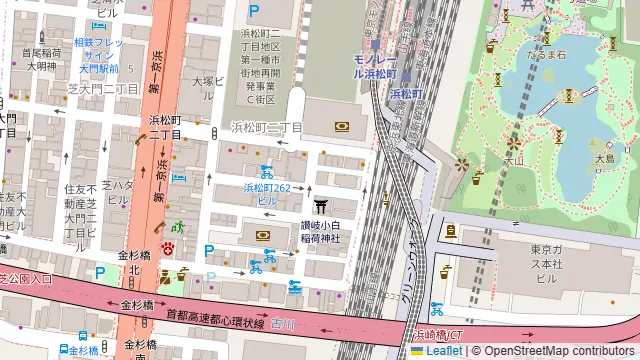 贅沢な肉と魚 浜松町大門酒場の周辺地図
