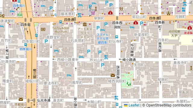 スタジオDancers四条烏丸の周辺地図