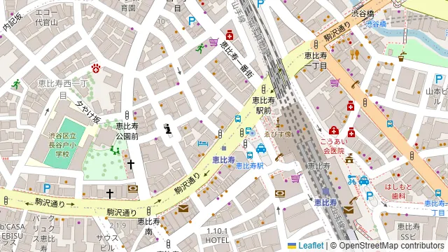 パンダの会議室 恵比寿の周辺地図