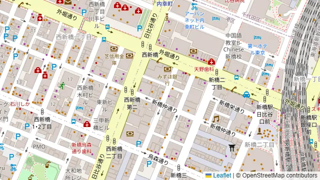 原価ビストロBAN! 新橋2丁目店の周辺地図