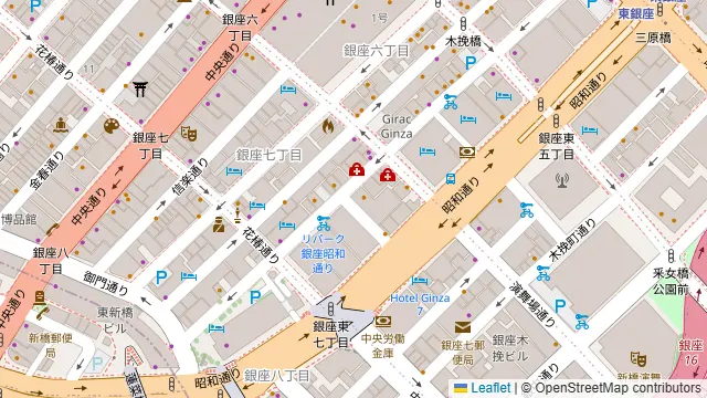 銀座夜市の周辺地図