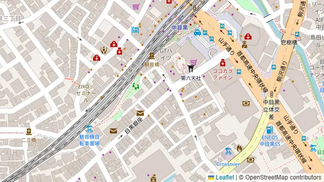 Chillrug 中目黒店の周辺地図
