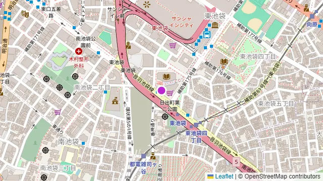 BATON 東池袋店の周辺地図