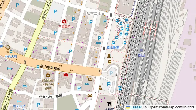 地鶏焼き鳥と個室宴会 二代目鳥吟 郡山駅前店の周辺地図