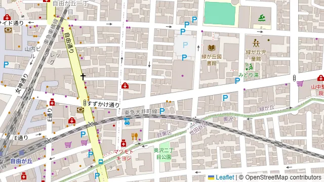花十番 自由が丘店の周辺地図