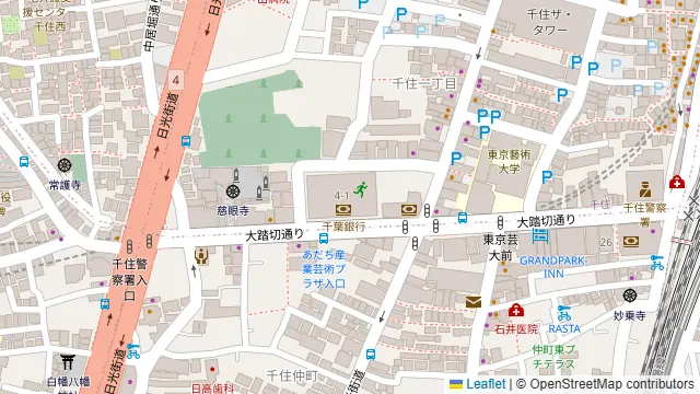 TAPIS ROUGE 北千住の周辺地図