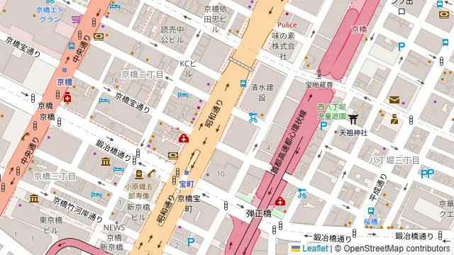 華の粋 新橋本店の周辺地図