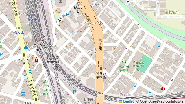 コロニアルラウンジ 新宿サザンテラス店の周辺地図