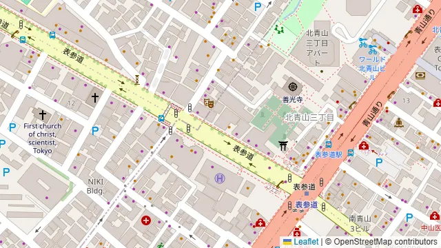 アニヴェルセル 表参道の周辺地図